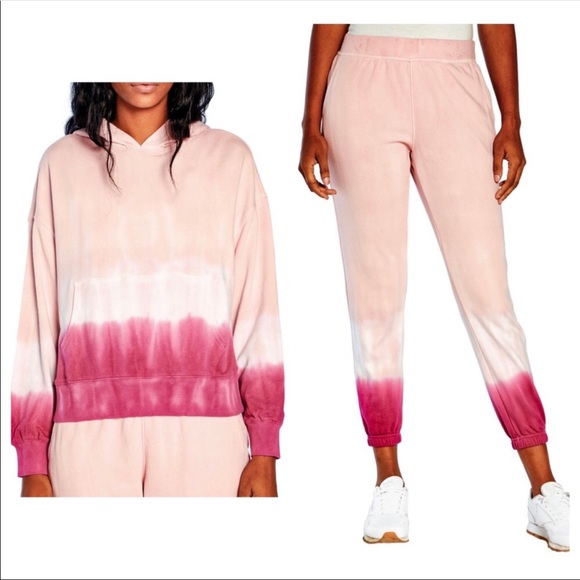 Wildfox Pants - 32. NWT Wildfox Tie Dye Sweatsuit 2-Piece Set Sweatshirt & Jogger Sweat Pants